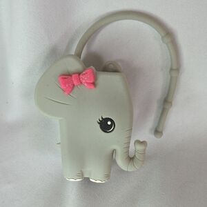 Elephant Bath And Body Works Pockebac Holder Keychain with Pink Bow